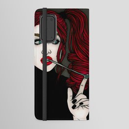 Rebellious Redhead Girl Android Wallet Case