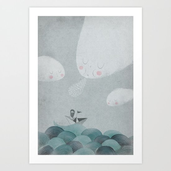 Blowing by the Wind Art Print