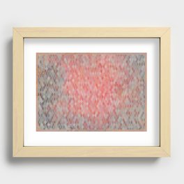 Decoration with rhombus geometric texture Recessed Framed Print