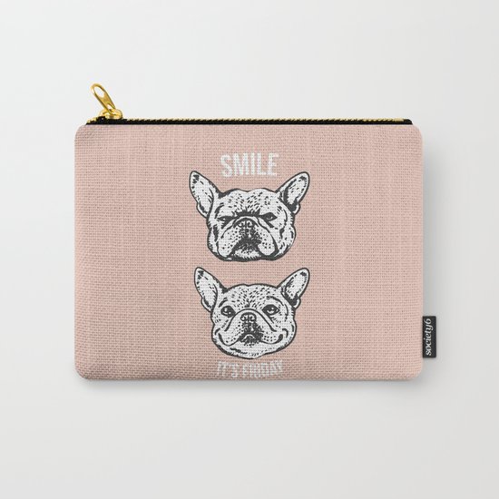 Smile It's Friday Frenchie Carry-All Pouch