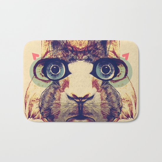 Rabbit Heart Bath Mat