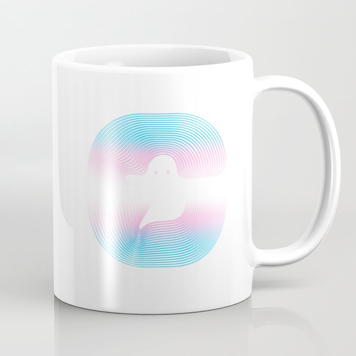 Ghost Files Trans Pride Logo Coffee Mug