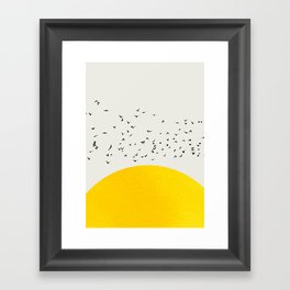 A thousand birds Framed Art Print