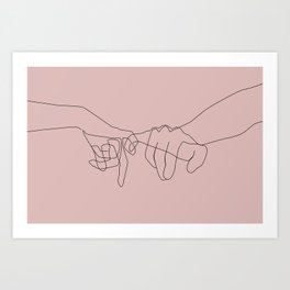 Blush Pinky Art Print