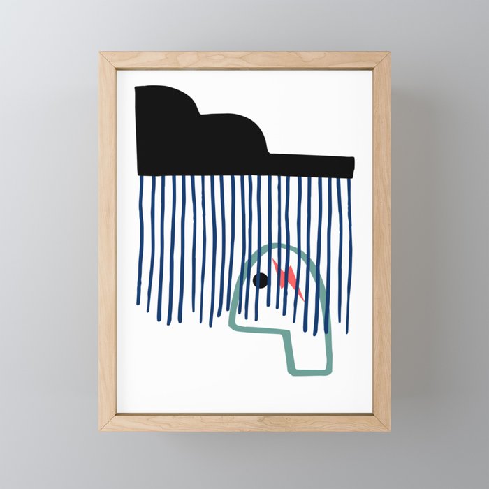 My Best Ideas Come to Me When I'm Depressed Framed Mini Art Print