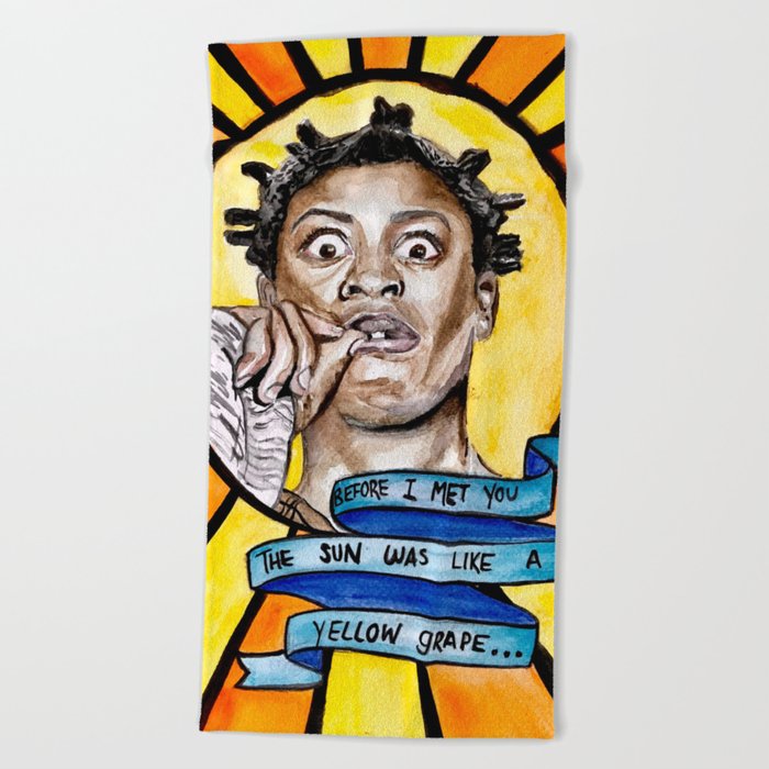 Crazy Eyes Orange Is The New Black Beach Towel By Madisonvermilya Society6