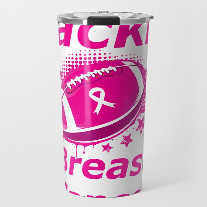 Football Breast Cancer Awareness Support Travel Mug By Magnum
