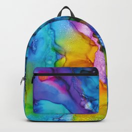 Renew Backpack | Colorful, Wallart, Painting, Abstract, Vibrate, Ink, Alcoholink 