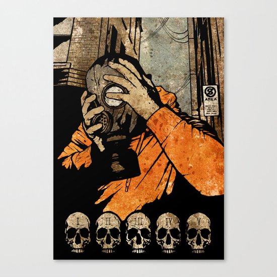 Leroy And The Five Dancing Skulls Of Doom Canvas Print