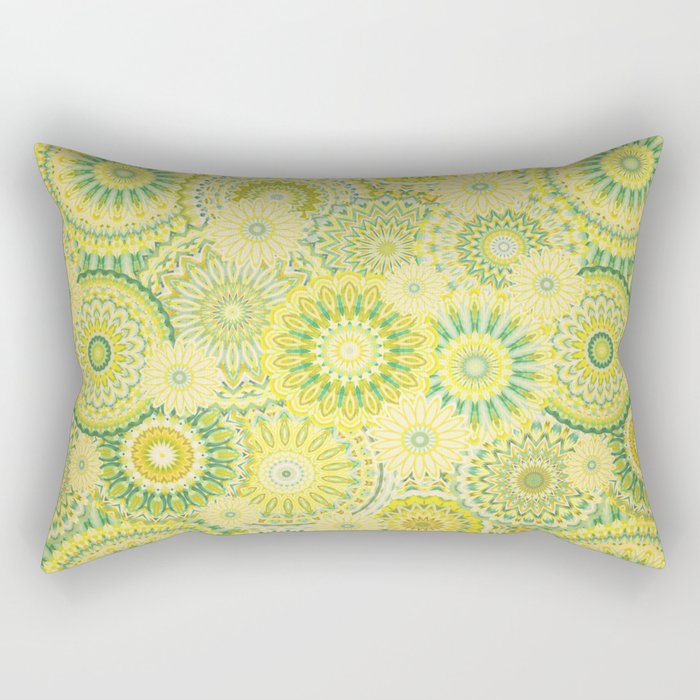Mandala 184 (Floral) Rectangular Pillow