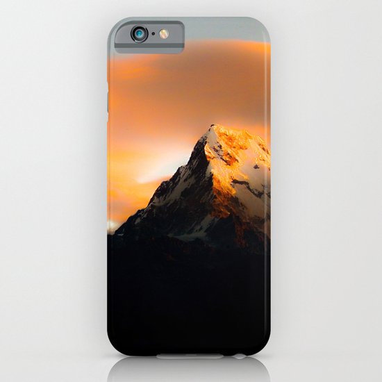 Welcoming dawn in the mountains iPhone & iPod Case