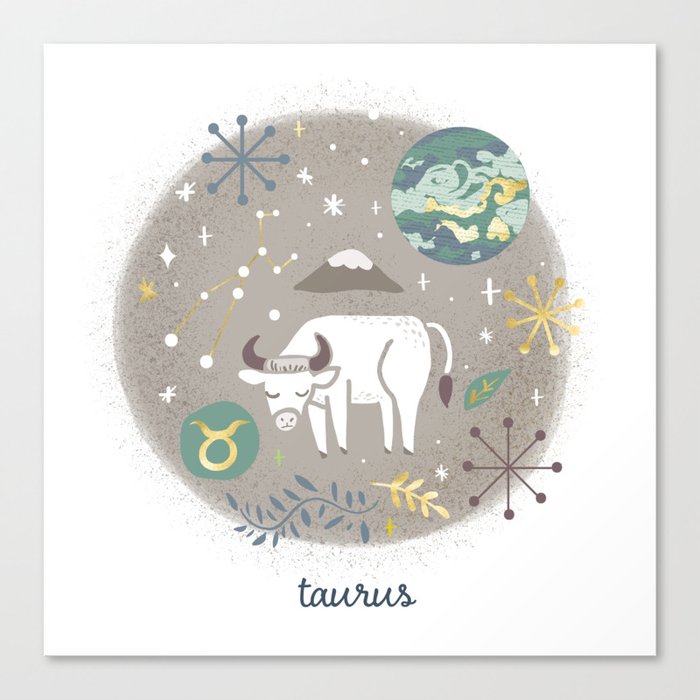 Taurus Earth Canvas Print