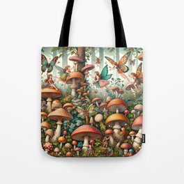 Mushrooms and Fairies 1 Tote Bag