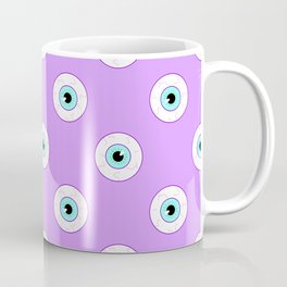 Blue Eyes on Purple Mug
