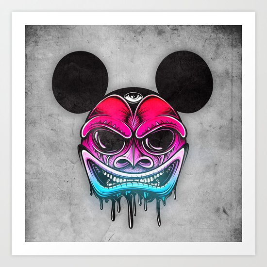 Evil Mickey Art Print