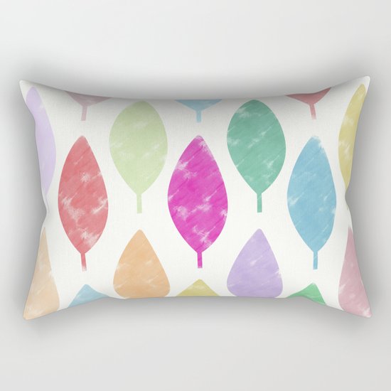 Colorful Leaves Rectangular Pillow