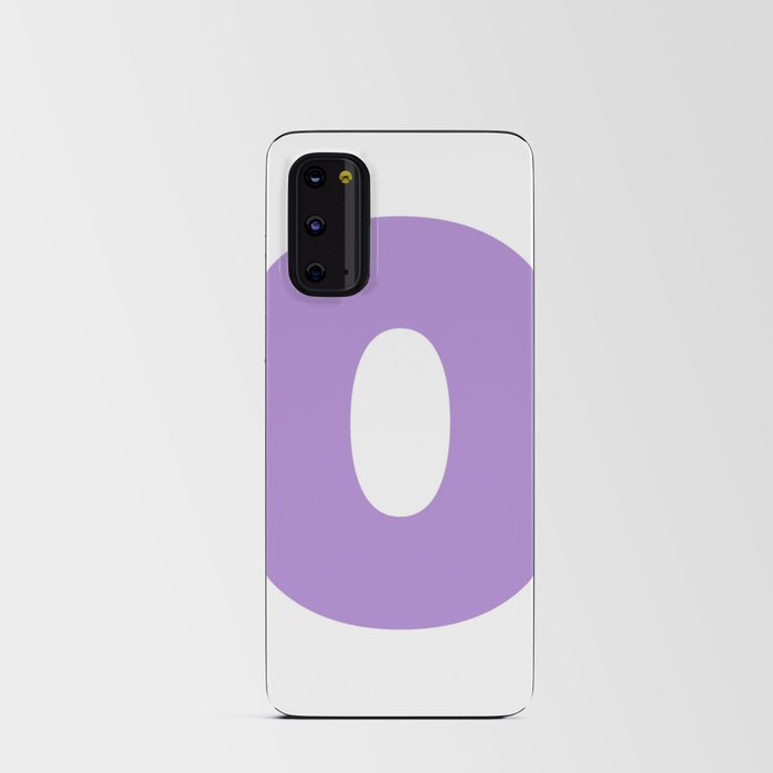 O (Lavender & White Letter) Android Card Case