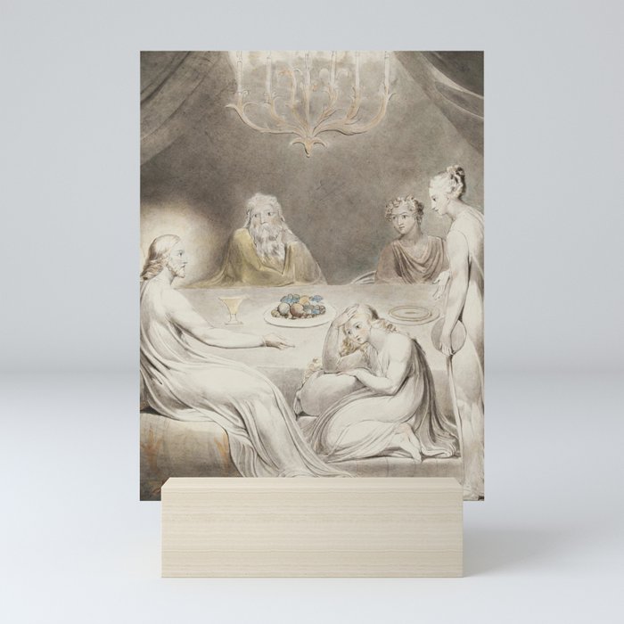 William Blake -  Christ in the house of Martha and Mary Mini Art Print