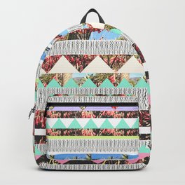 jarritos lime Backpack | Summer, Collage, Desert, Pattern, Flowers 
