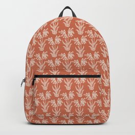 Droopy wildflower seamless pattern. Backpack