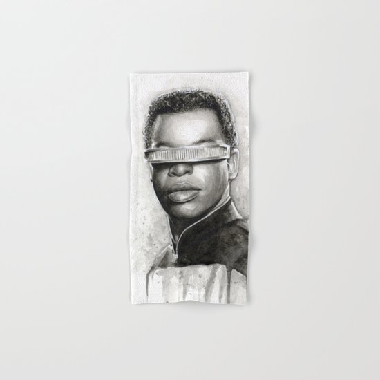 Geordi La Forge Star Trek Art Hand & Bath Towel