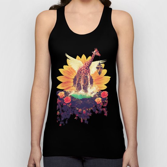 Girafflower. Unisex Tank Top