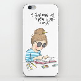 Miss Lily Shades Goal getter iPhone Skin