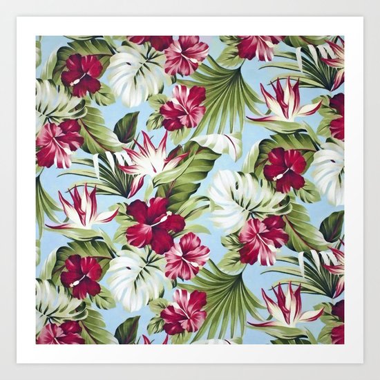 Tropical garden II Art Print