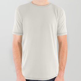 Pale Creamy White Solid Color Pairs PPG Atrium White PPG1020-1 - All One Single Shade Hue Colour All Over Graphic Tee