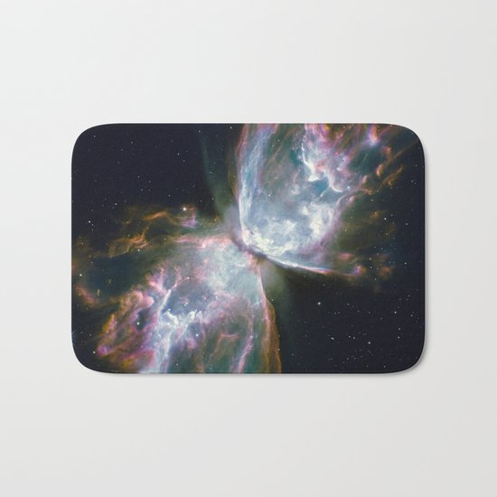 Butterfly nebula Bath Mat