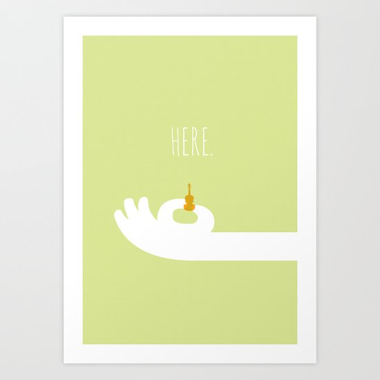 World's Smallest Violin Art Print