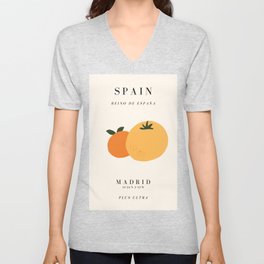 Spain Exhibition V Neck T Shirt