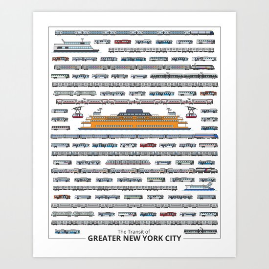The Transit of Greater New York City Art Print