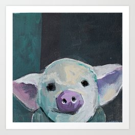 Tiny Pig Art Print