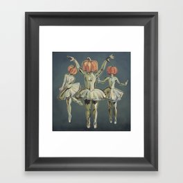 Pumpkin Bunheads Framed Art Print