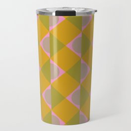 Geometric 6 in Yellow Travel Mug