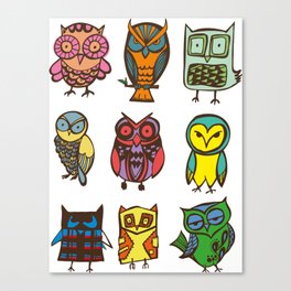 Owlies Canvas Print