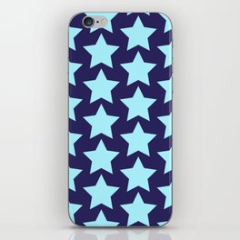 Light Blue Stars iPhone Skin