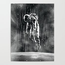 Spacediving Astronaut Poster