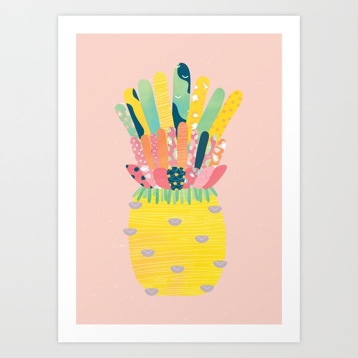 Pineapple Party Art Print
