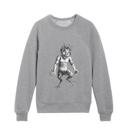 Deumus A Humanoid Devil With Rooster Feet Dictionnaire Infernal Cut Out Kids Crewneck