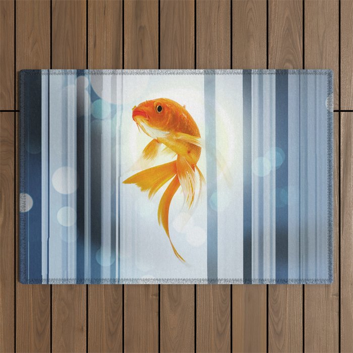 Goldfish Dreaming Outdoor Rug