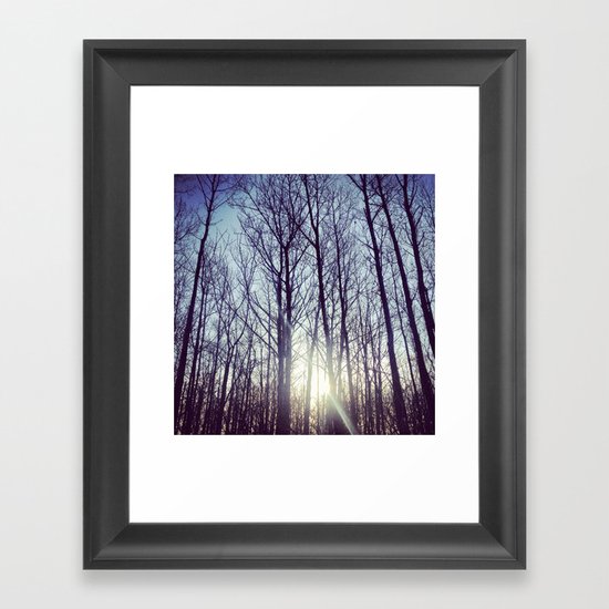 Morning sun Framed Art Print