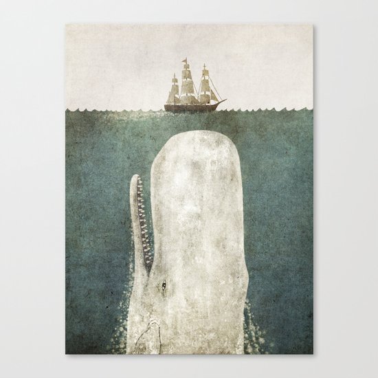 The Whale - vintage option Canvas Print