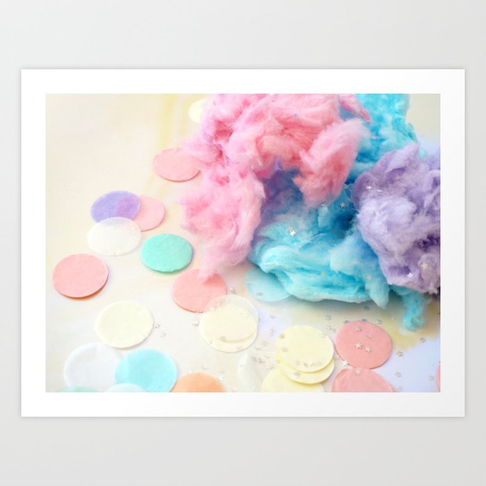 Confetti and Cotton Candy Art Print