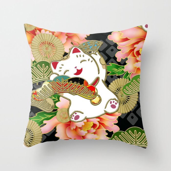 Maneki neko pillow outlet