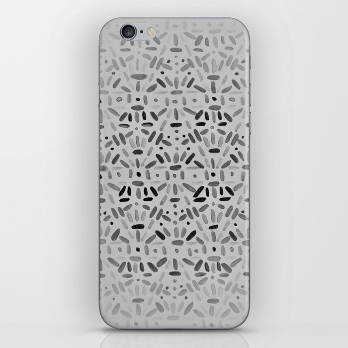 grey pattern design iPhone Skin