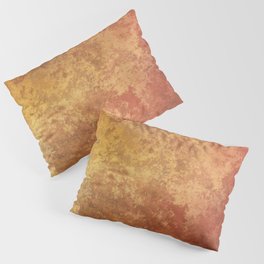 Rusted Copper and Gold Pillow Sham