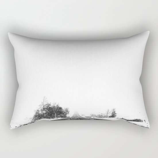 SNOW - WHITE - ROAD - WAY - TRIP - ADVENTURE Rectangular Pillow