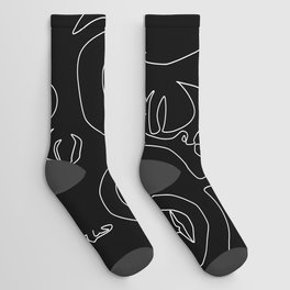 Faces in Dark Socks